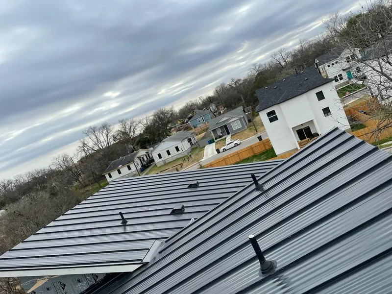 Standing seam metal roof panels with vents for Skylight Repair in El Dorado